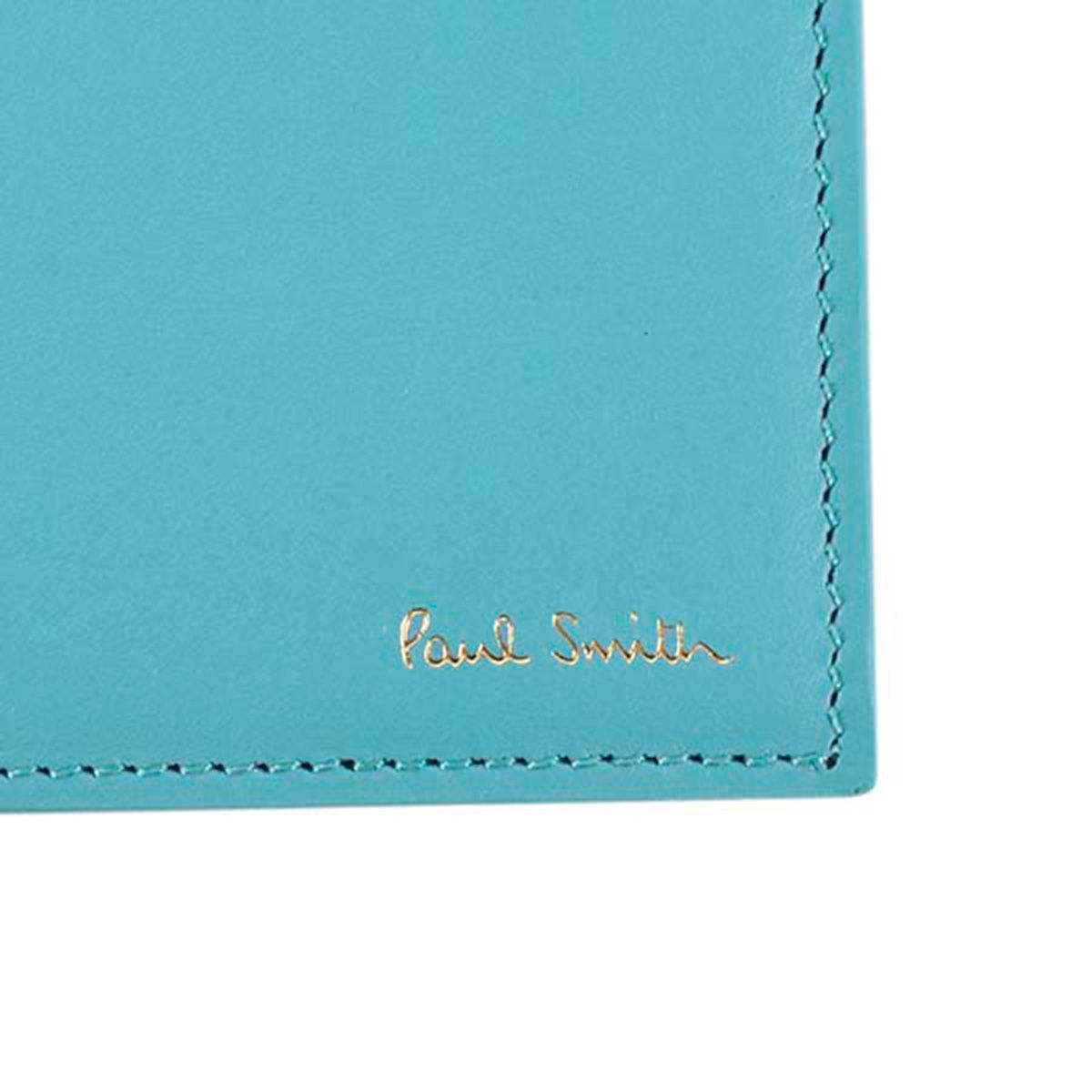 ポール スミス Paul Smith 二つ折り財布 M1A4833 42 TURQUOISE