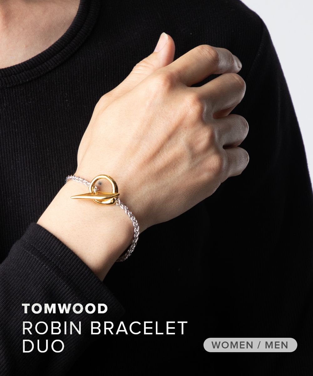 トムウッド TOM WOOD Robin Bracelet Duo BSG080NZ01S925/9K / 100911