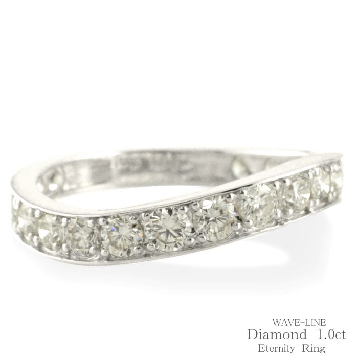 k18 リング ダイヤモンド 1.00ct エタニティリング 指輪 ハーフ
