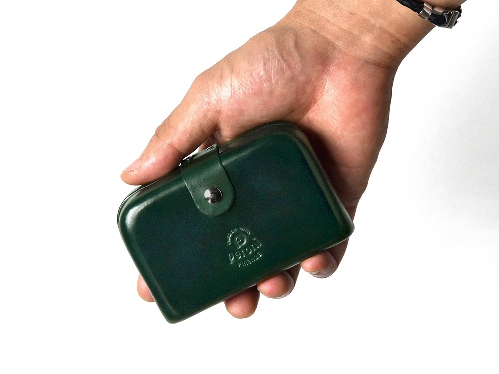 ペローニ PERONI FIRENZE ミニ財布 ミニウォレット グリーン ブラック