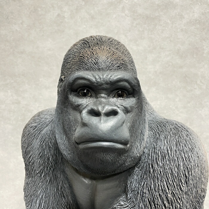 シルバーバック デカ黒ゴリラ 大 グッズ 高さ53cm woobia ウービア