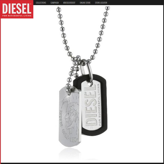 ディーゼル DIESEL ネックレス/シルバー/ネックレス/メンズ/ブレイブ