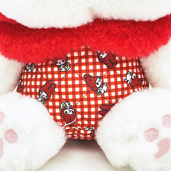 サンリオ マイメロディ ぬいぐるみ 赤チェック S sanrio
