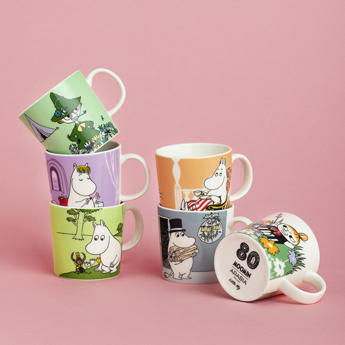 アラビア ムーミン クラシック マグ 0.3L 80周年 箱入り ムーミンパパ