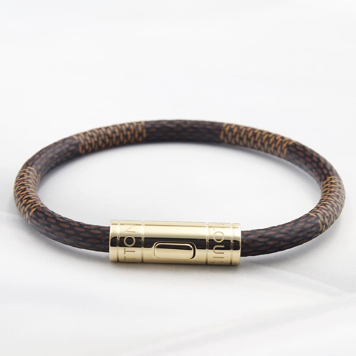 ルイヴィトン ブレスレット ダミエ ゴールド ブラスレ キープ イット