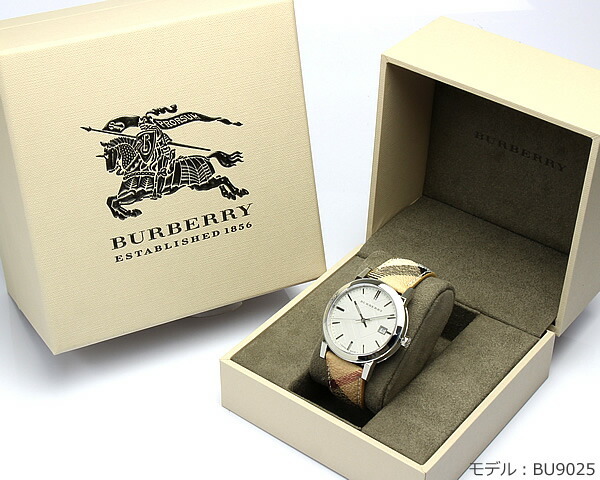 BURBERRY】バーバリー 腕時計 メンズ GMT 100M防水 カーキ 本革レザー