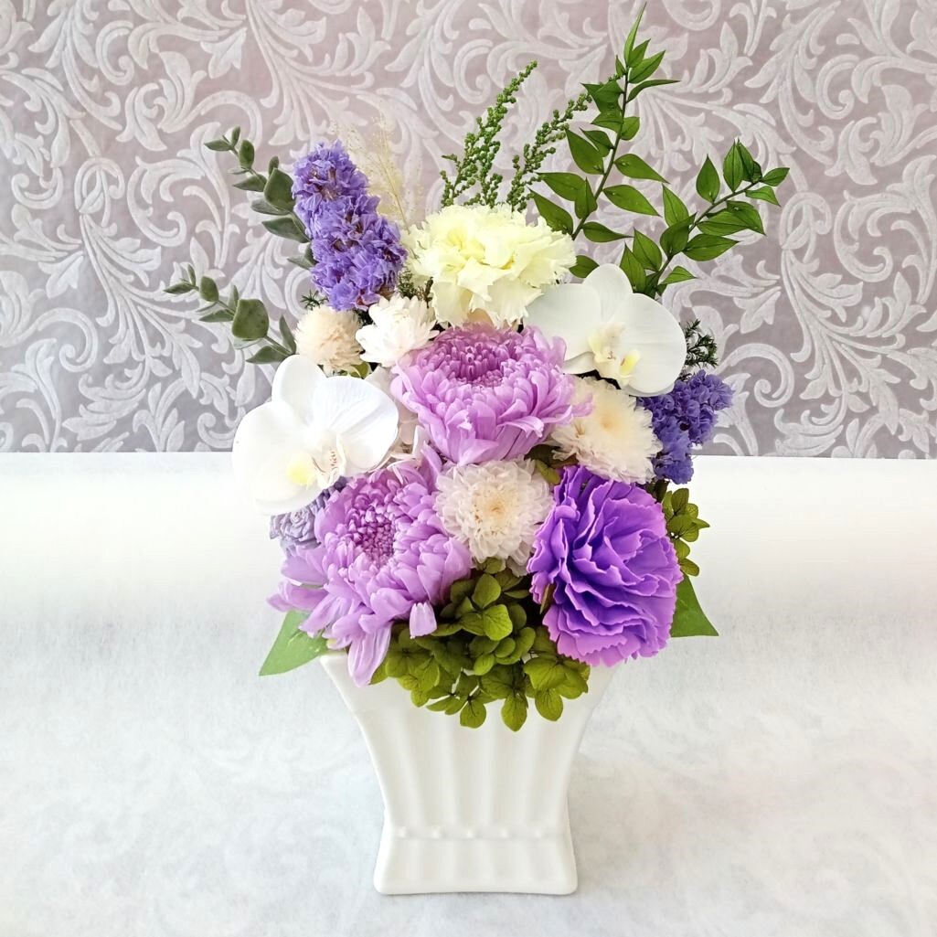 プリザーブドフラワー 仏花 供花 ケース入り お供え 花 仏壇