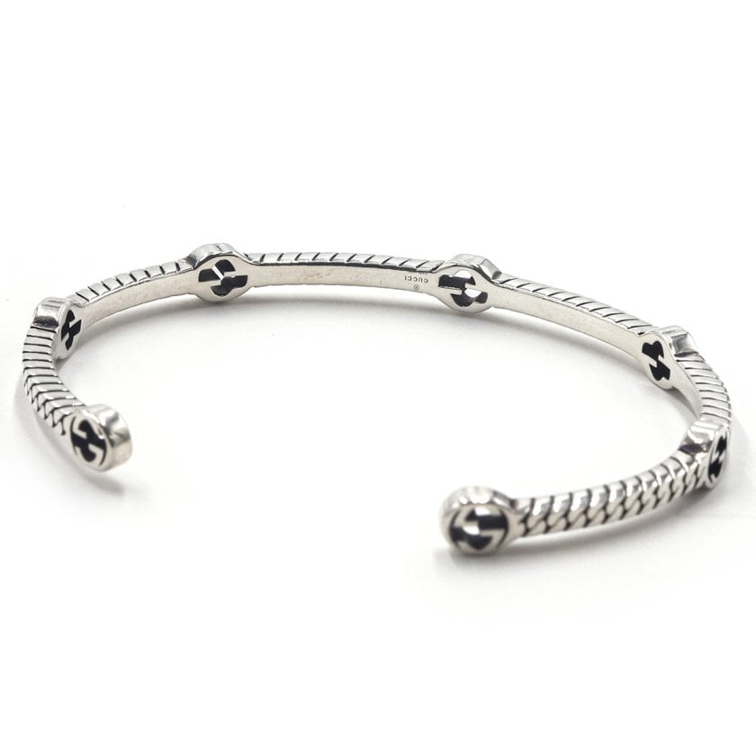 正規BOX 付き 】 グッチ ブレスレット メンズ シルバー 925 GUCCI