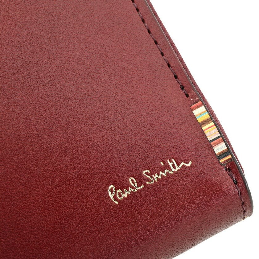 ポールスミス 財布 長財布 ラウンドファスナー ワイン Paul Smith