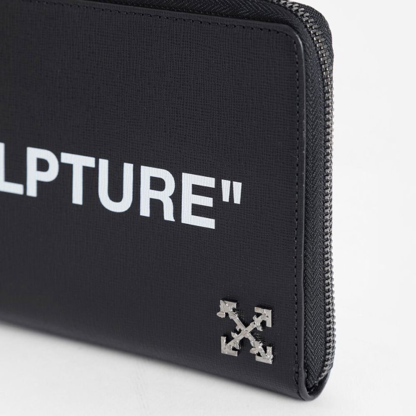 メンズ 財布 off white オフ ホワイト ジップ ZIP 長財布 オフホワイト