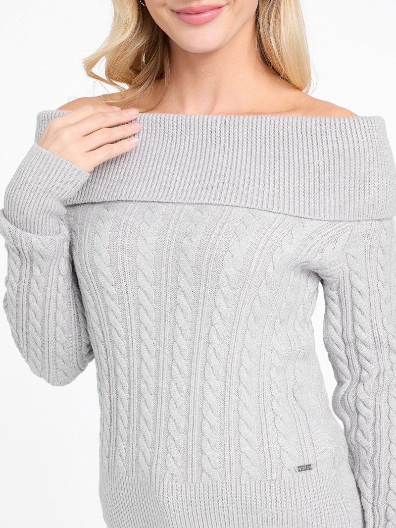 Iman Off-the-Shoulder Sweater | GUESS Factory