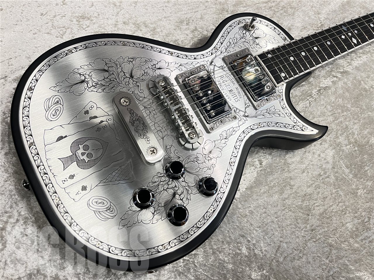 Zemaitis MFG-AC-24 Aces & Eights【Black】（新品/送料無料）【楽器