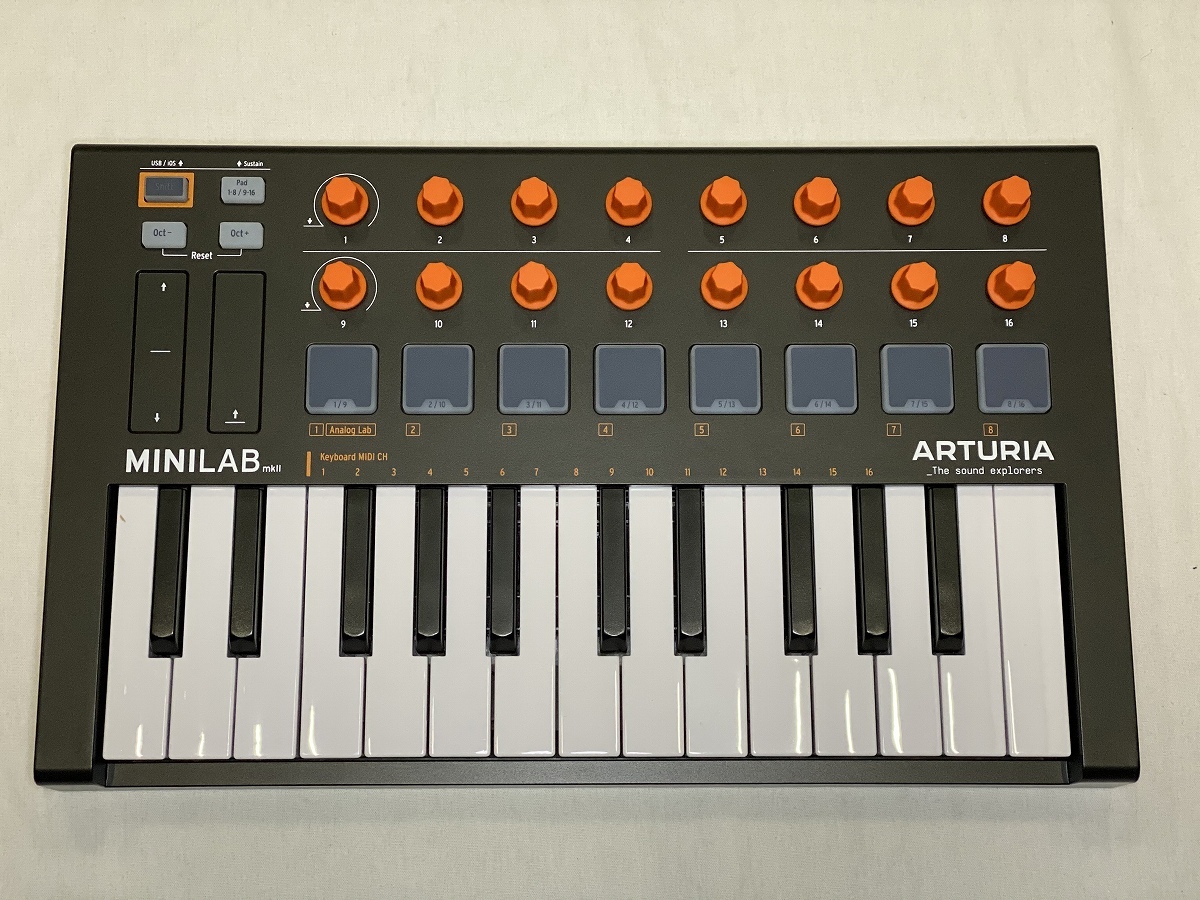 Arturia MINILAB MK2 Orange Edition MIDIコントローラー【WEBSHOP