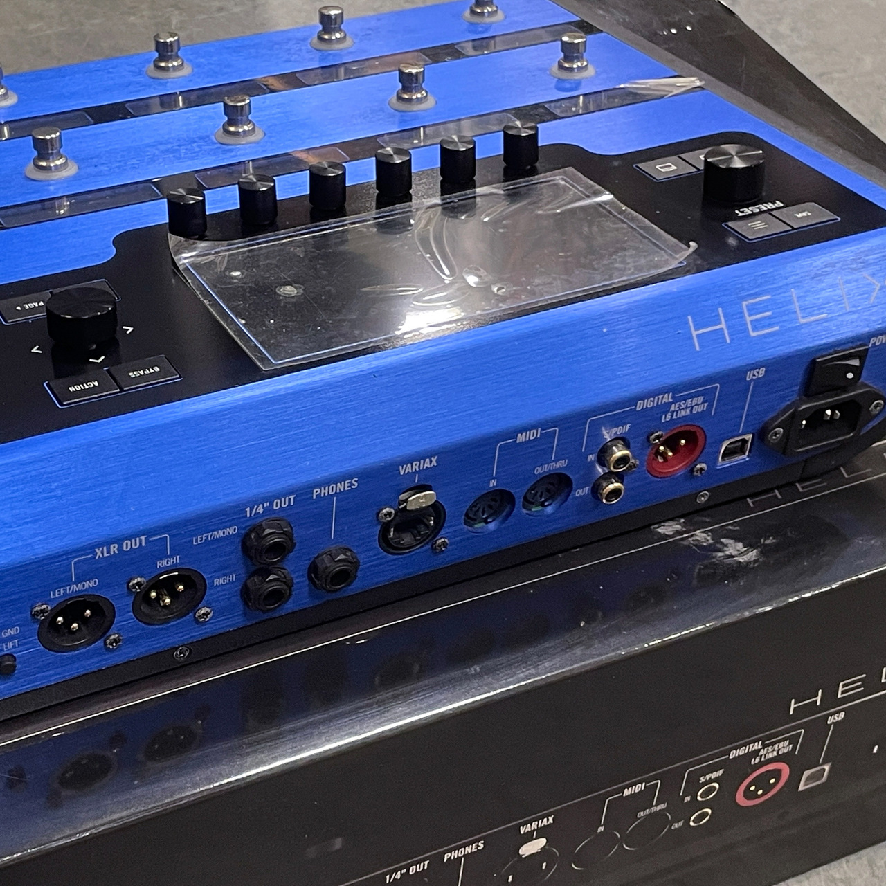 LINE 6 Helix Floor Lightning Blue 【中古】【箱・電源ケーブル付