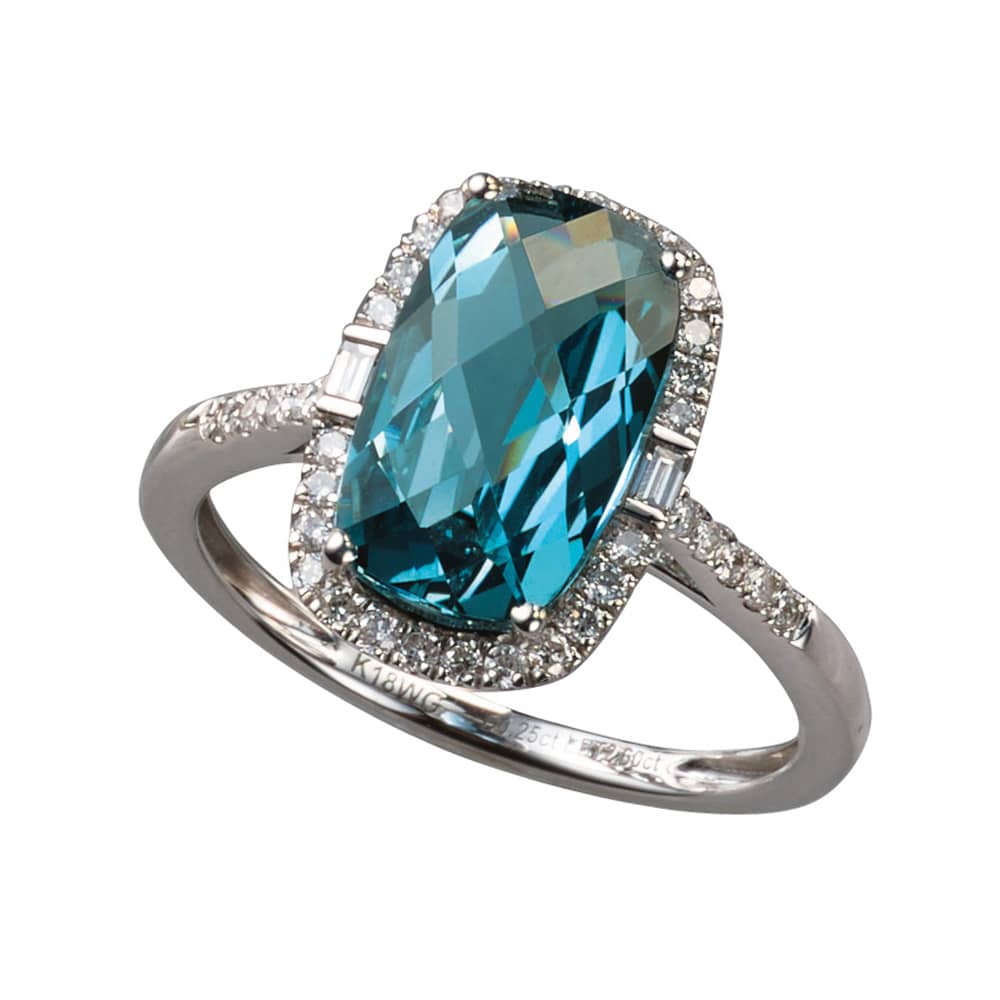 Pt ロンドンブルートパーズ リング 通販 - ディノス