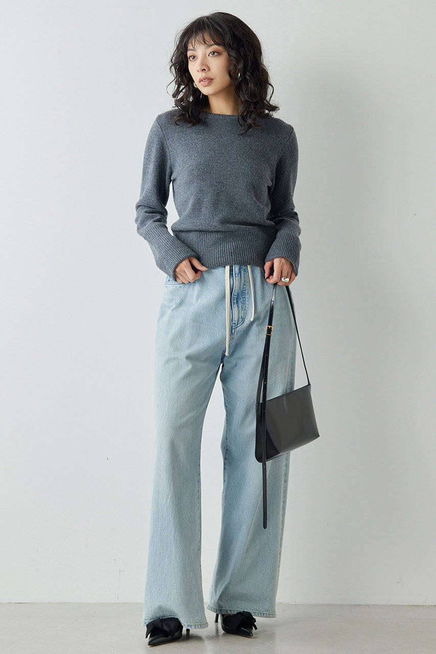 Whim Gazette(ウィム ガゼット)｜ドロストデニムパンツ/ブルー の通販