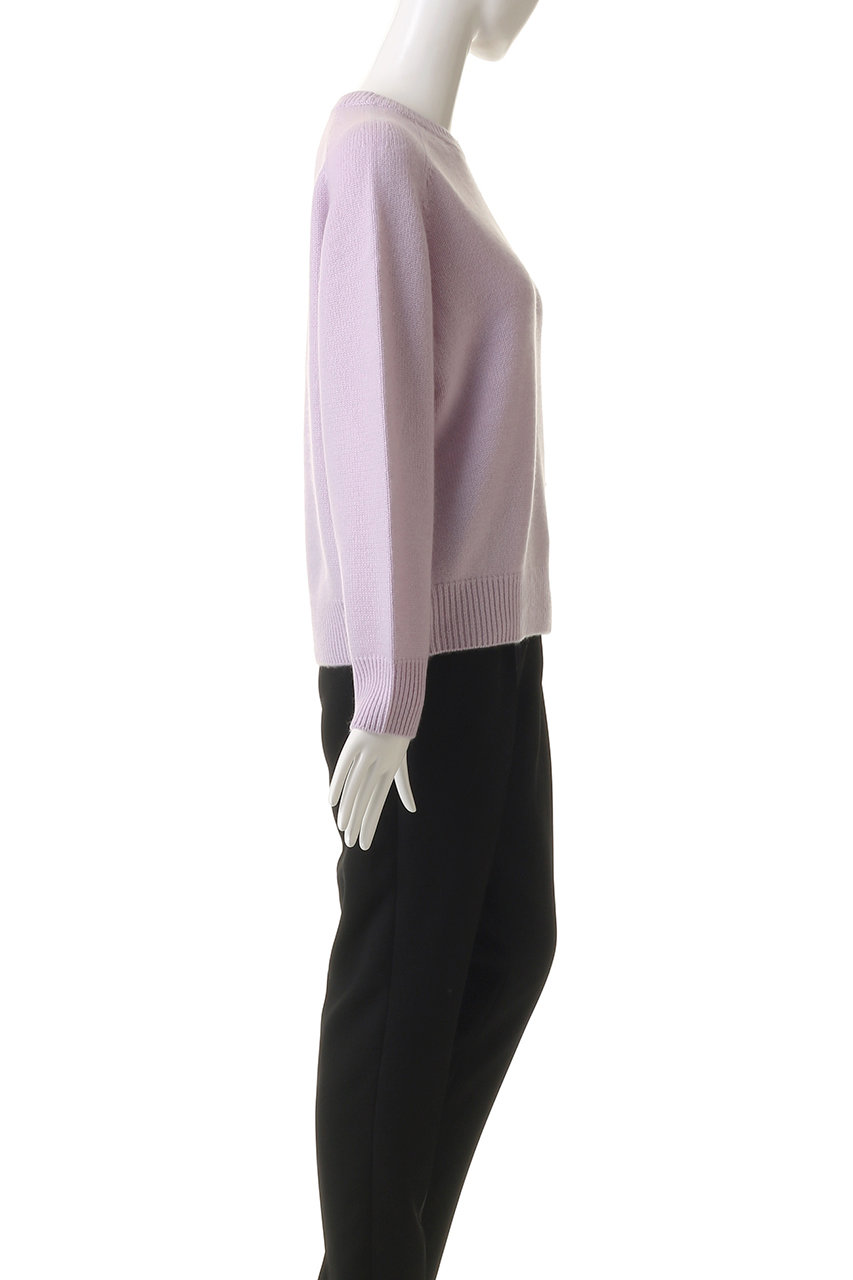 エブール ゲージカシミア クルーネックニット プルオーバー38Mピンク