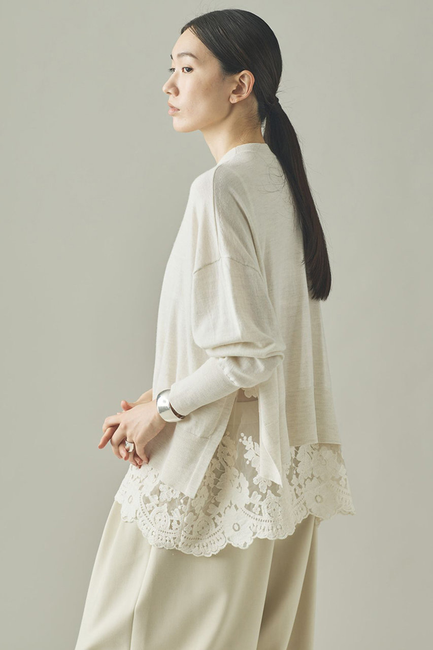 Curensology(カレンソロジー)｜ハイゲージレースニットプルオーバー