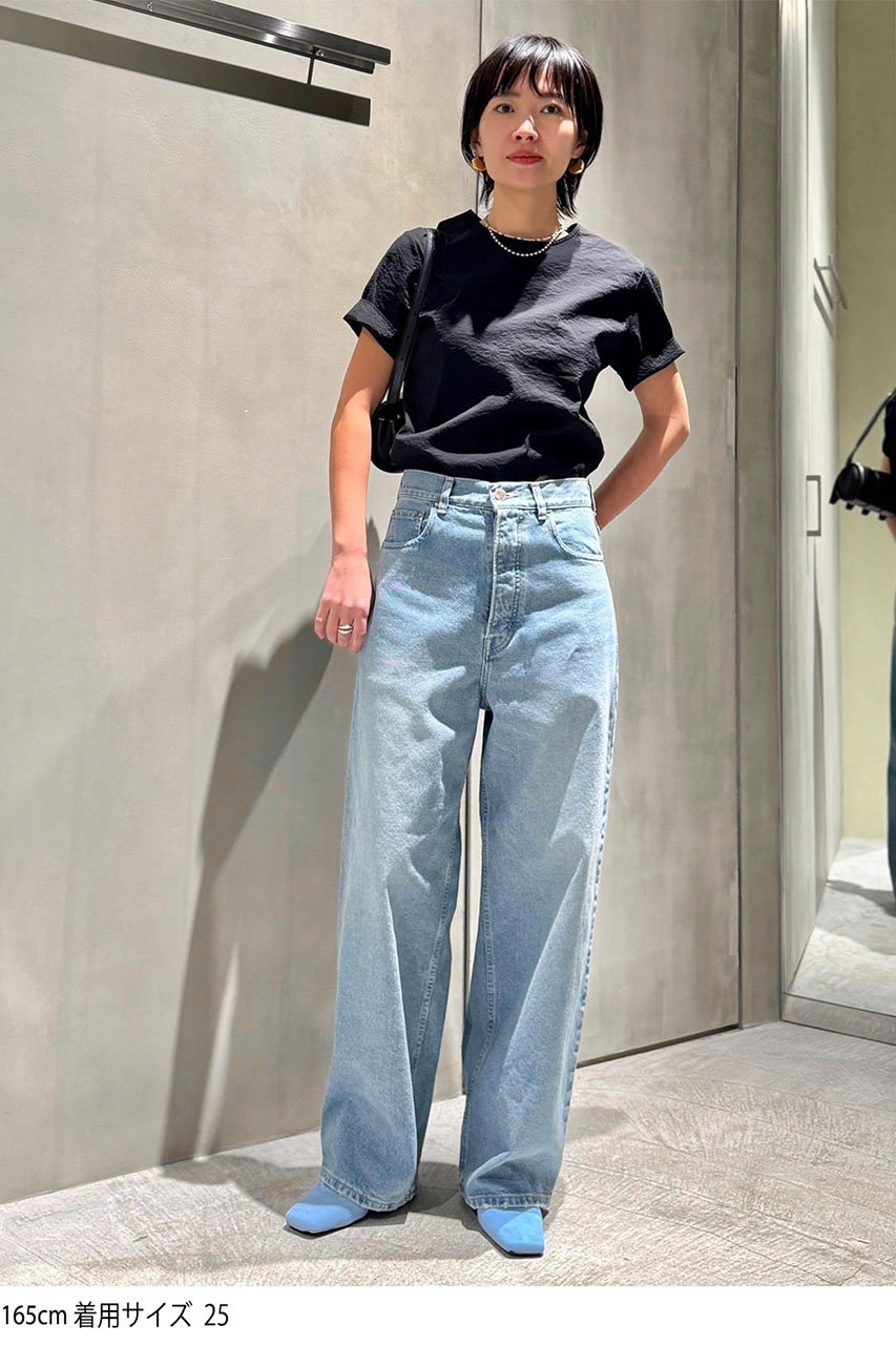 STUNNING LURE(スタニングルアー)｜rワイドレッグデニム/ブルー の通販