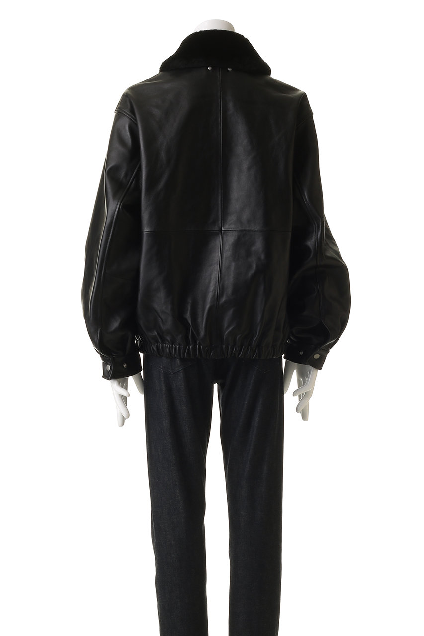 ssstein(シュタイン)｜【UNISEX】MOUTON COLLAR SHEEP LEATHER ZIP