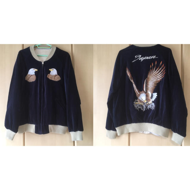 DENIME - 試着のみ ドゥニーム スカジャン 鷲と狼 XLの通販 by