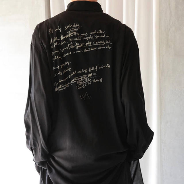 Yohji Yamamoto - 19ss yohji yamamoto pour homme リリックシャツの