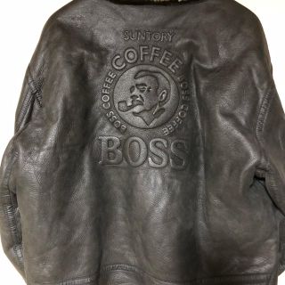 BOSS - サントリーボスジャン2000年限定モデル☘️レザーフライト
