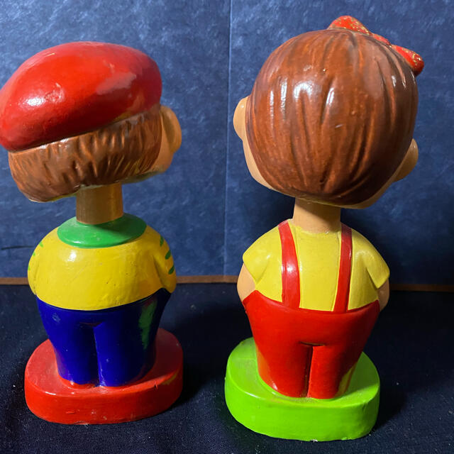 不二家 - 昭和30年代 ペコちゃん ポコちゃん風？ 首振り人形 の通販 by