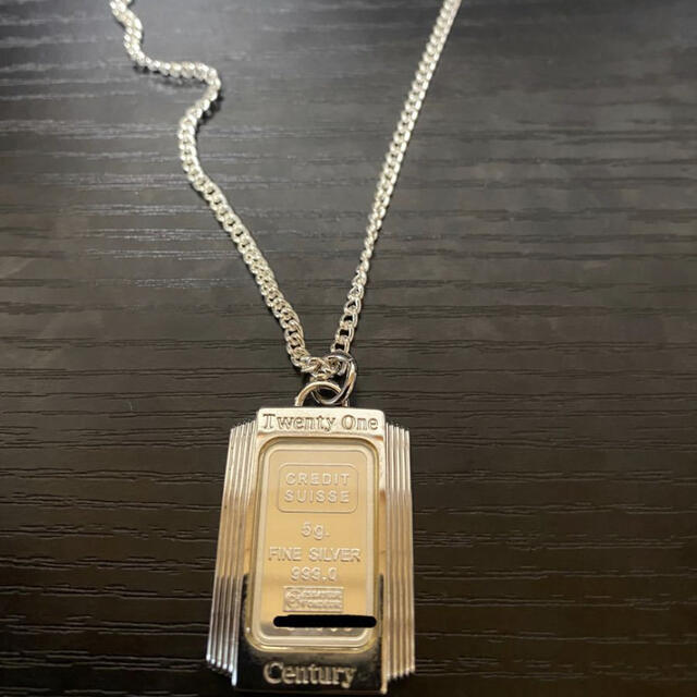 クレディ スイス シルバー インゴット5g 純銀 ペンダント ネックレス