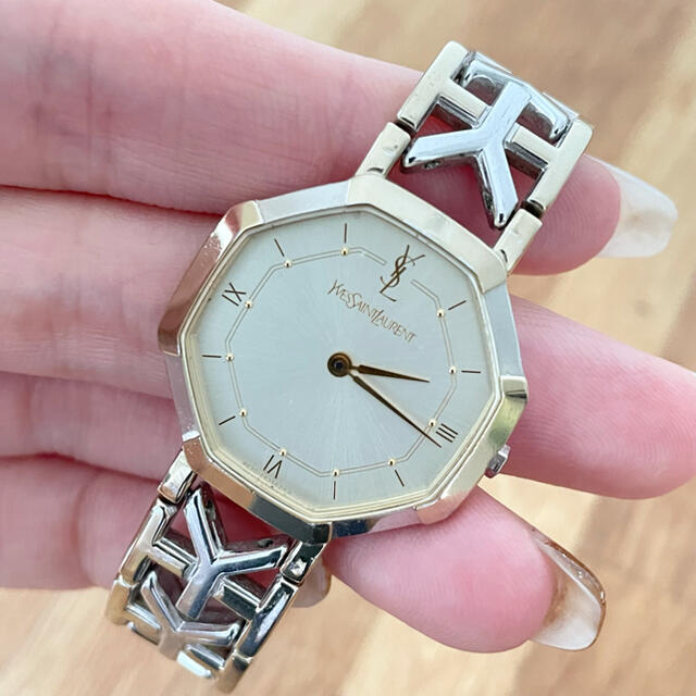 SAINT LAURENT - 非稼働 イヴサンローラン ヴィンテージ 時計 クォーツ