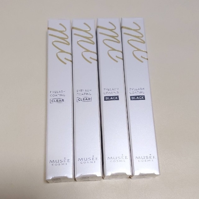 ミュゼコスメ MC アイラッシュコーティング ブラック クリア 4本セット