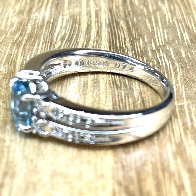 TASAKI - お色味綺麗！ 田崎 Pt900 アクアマリン ダイヤリング 6.97g