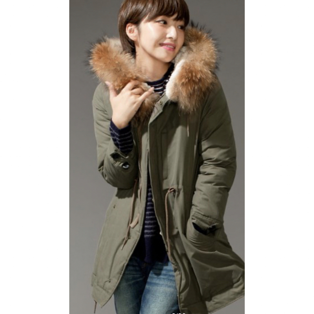 nano・universe - ナノユニバース 西川 ダウン ラクーンファー モッズ