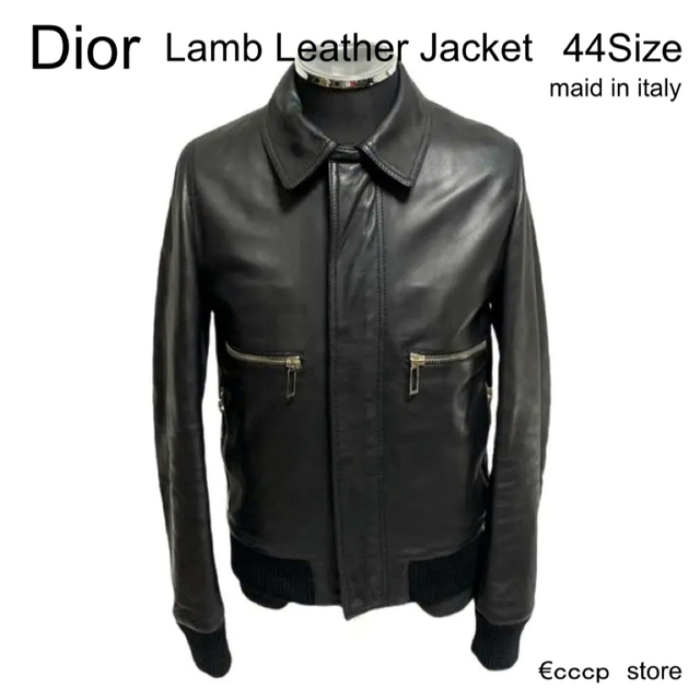 DIOR HOMME - 名作 ディオールオム 09AW ラムレザー 中綿入り