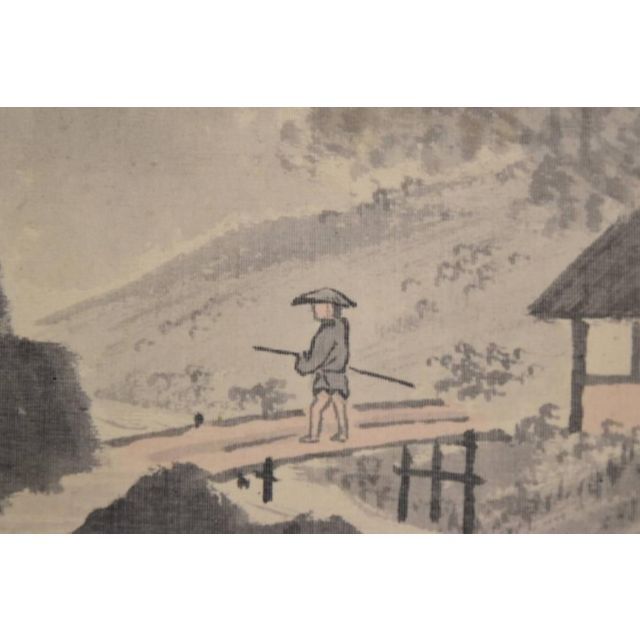 作者不詳/夏山雨後人物図/掛軸☆宝船☆AA-963の通販 by 掛軸✩宝船✩'s