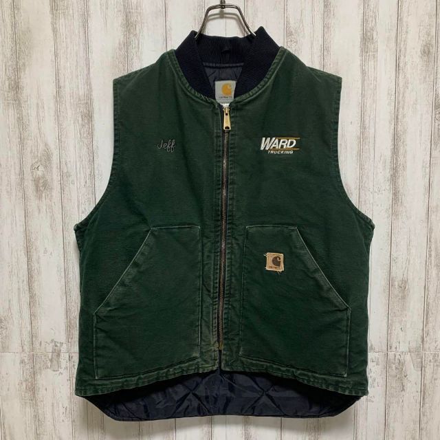 carhartt - 【超希少】USA製 カーハート 人気色 刺繍ロゴ ストリート