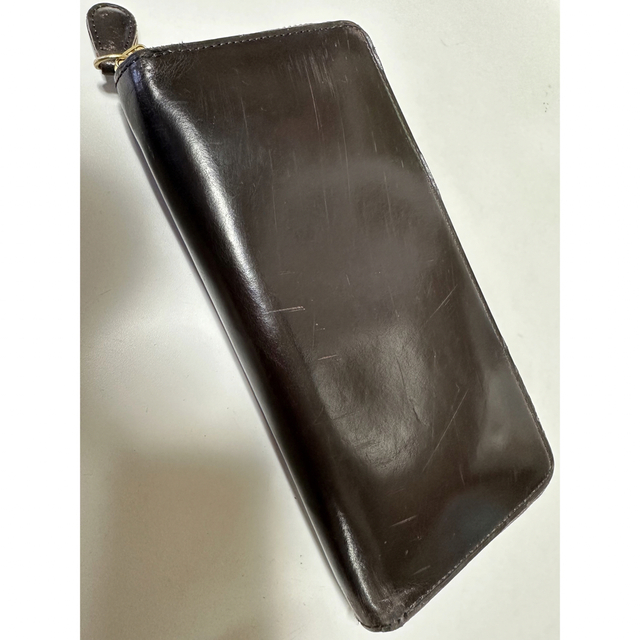 GANZO - GANZO シンブライドル ラウンドファスナー 長財布 ダーク