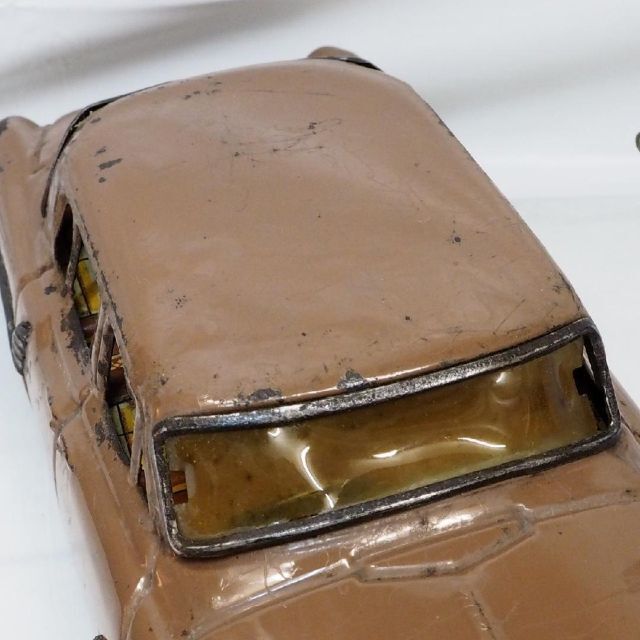 BANDAI - 萬代屋【初代トヨペット クラウン薄茶】ブリキtin toy car