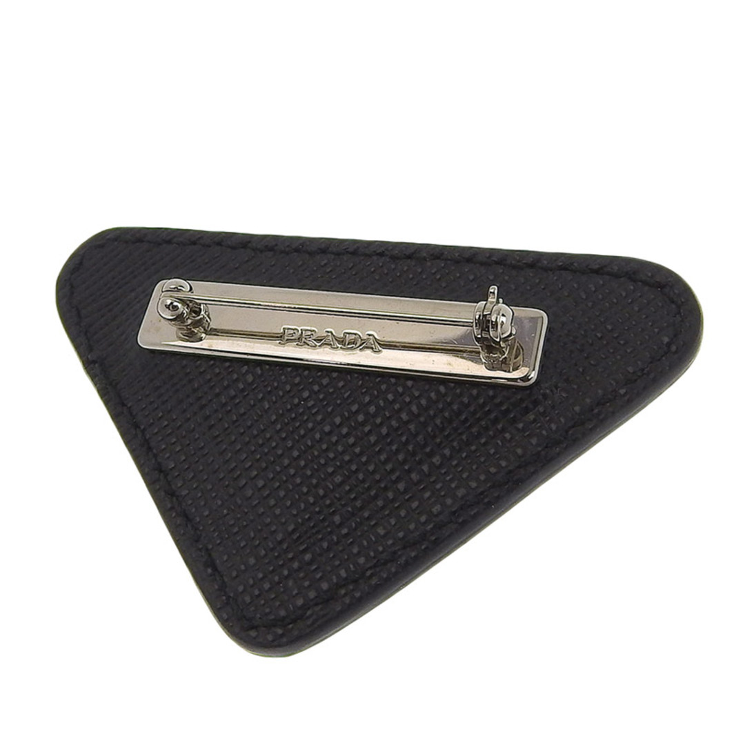 PRADA - プラダ PRADA ブローチ サフィアーノ ブラック 中古 新入荷