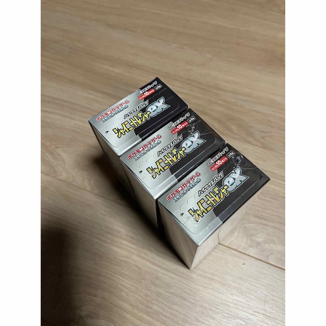 ポケカ シャイニートレジャー シュリンクなしbox計3ボックス+2パック