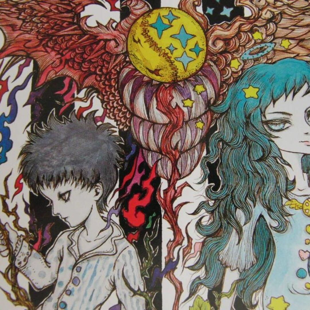 天野弓彦、HOLY&DARKNESS、希少な額装用画集より、美品、新品額・額装