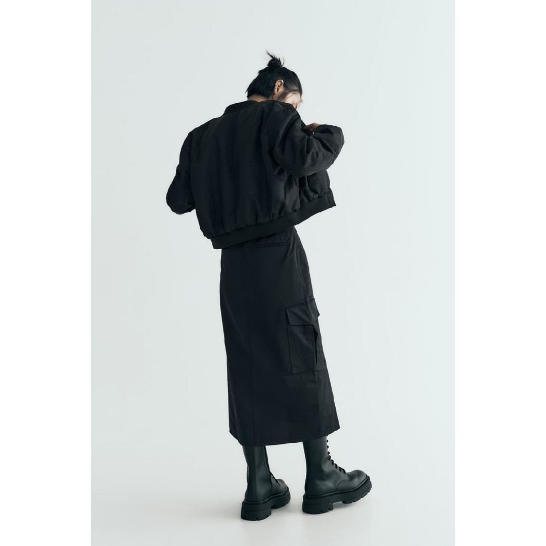 ZARA - ZARA ナイロンスカート ジッパー XSサイズ ブラックの通販 by