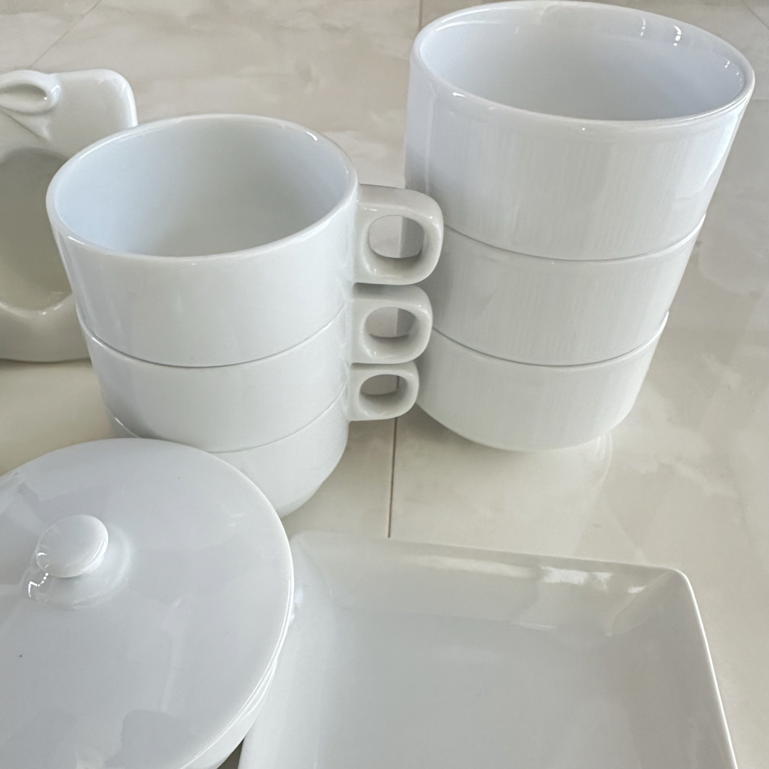 ポーセラーツ 白磁 24点セットの通販 by sora｜ラクマ