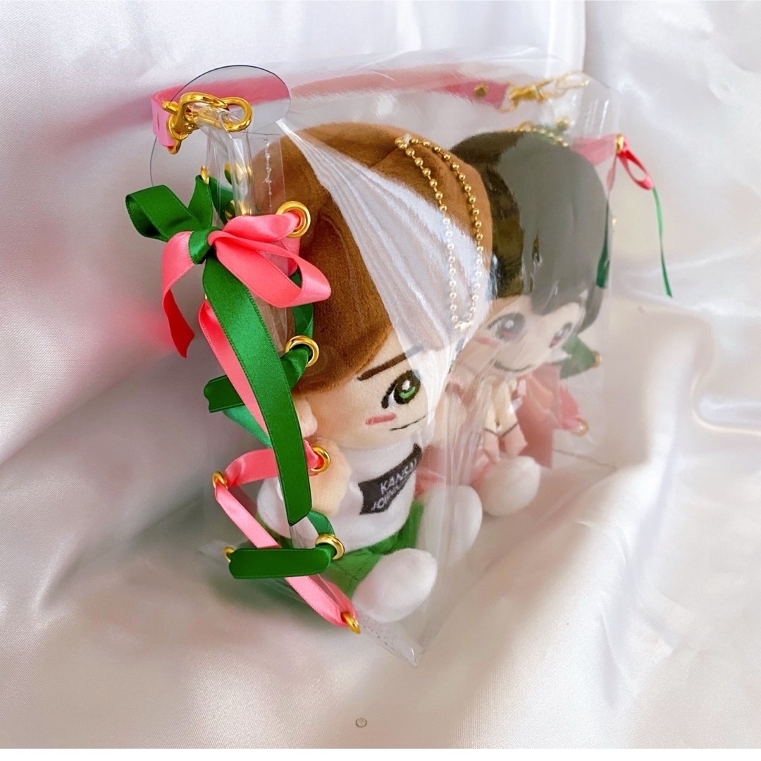 編み上げリボンのちびぬいポーチ♡なにわ男子♡関ジュ（2体用） の通販