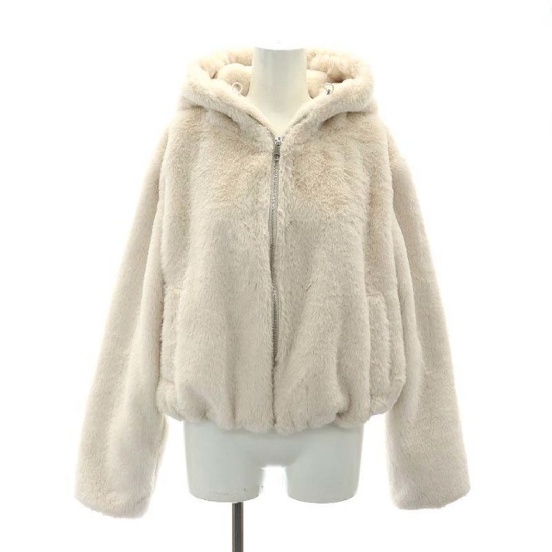 ZARA - ザラ ZARA ジップアップフェイクファージャケット フード S