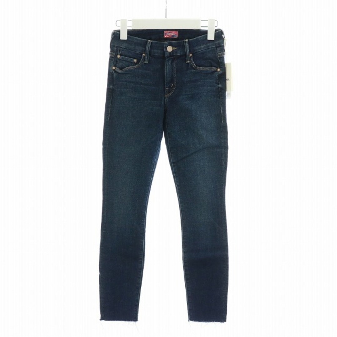mother - マザー LOOKER ANKLE FRAY スキニー デニムパンツ 24 S 紺の