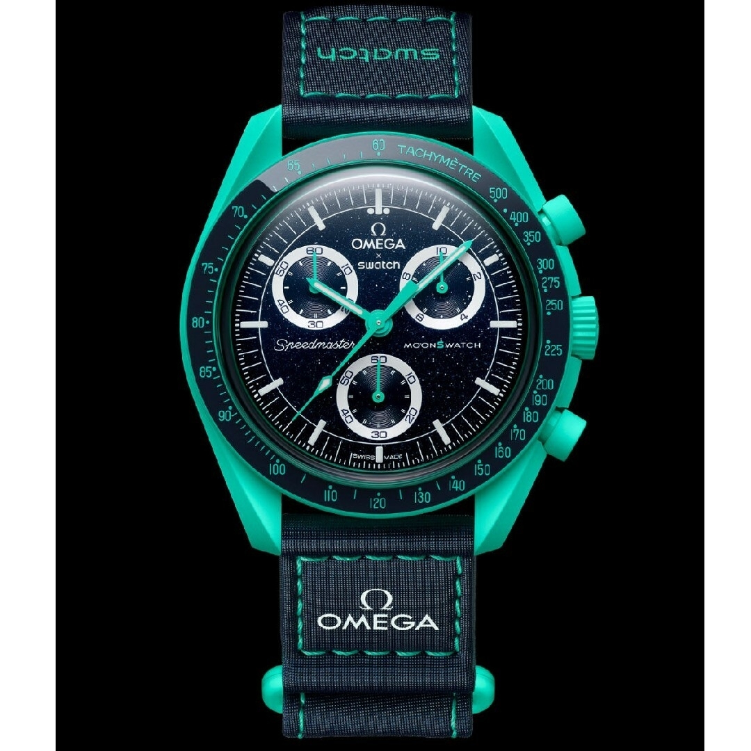 swatch - スウォッチ オメガ swatch omega polar lights 緑 紺の通販