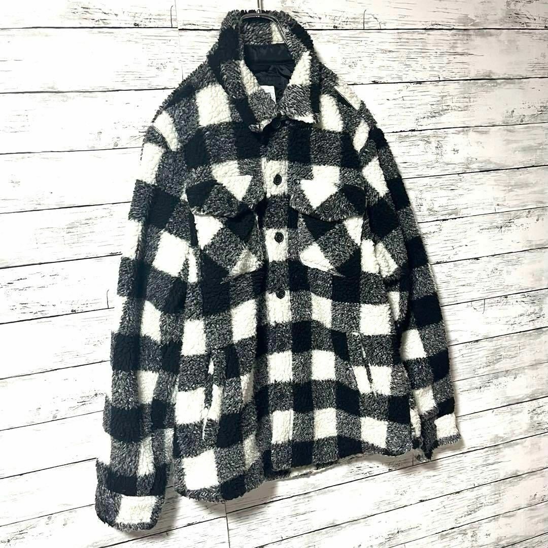 GAP - 【人気デザイン】GAP ボアジャケット チェック柄 M B273の通販