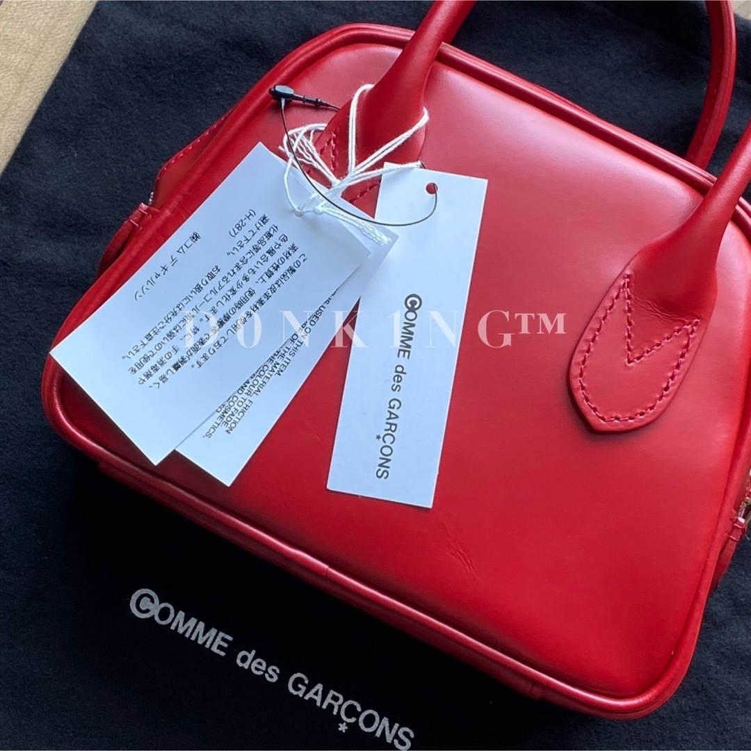 限定 赤 サイズ1 コムデギャルソン 青山限定 台形 ステアバッグ 青山