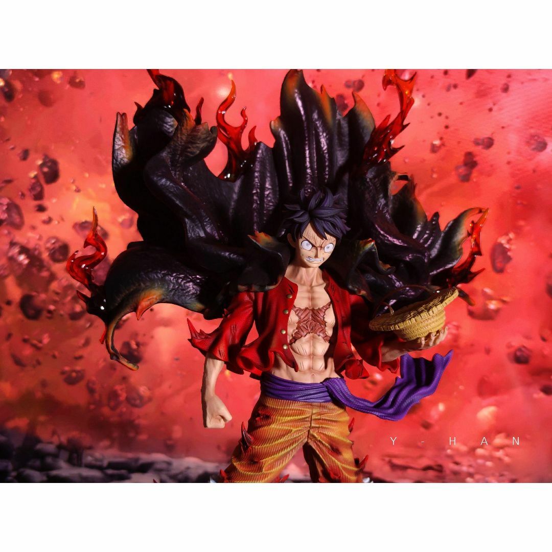 ワンピース 新四皇 覇王色の覇気 ルフィ ガレージキット フィギュアの